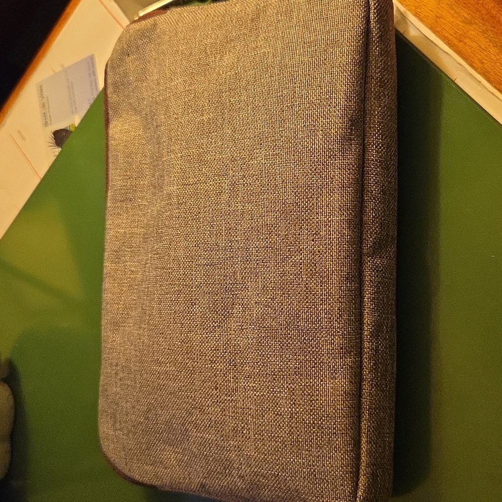 Herschel Supply Company Gray and Brown Toiletry Bag Filled With Goodies! - Picture 2 of 12